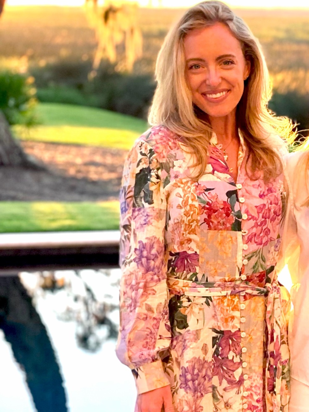 Zara Floral Long-Sleeve Mini Dress - Pink Floral